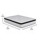 Merrick Lane Hulen 12 Inch Extra Firm Hybrid Pocket Spring & CertiPUR-US Certified Foam Mattress in a Box